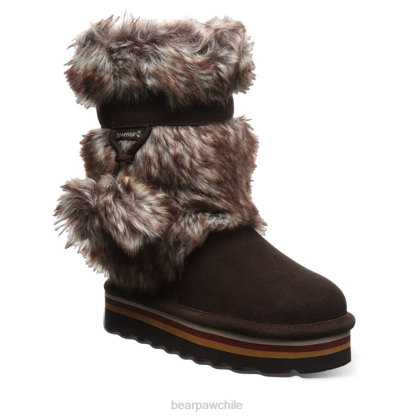 botas BEARPAW retro tama juvenil chocolate niños PD28596
