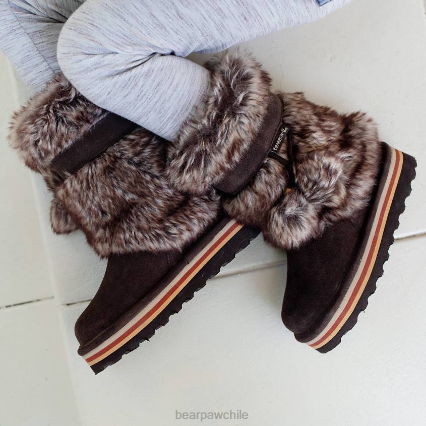 botas BEARPAW retro tama juvenil chocolate niños PD28596