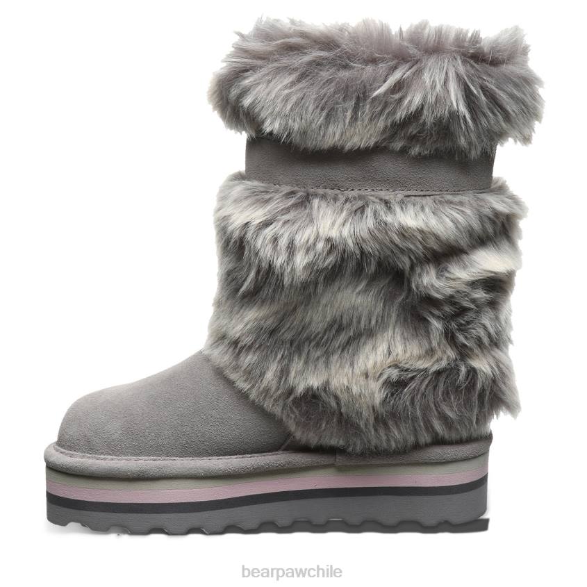 botas BEARPAW retro tama juvenil niebla gris niños PD28597