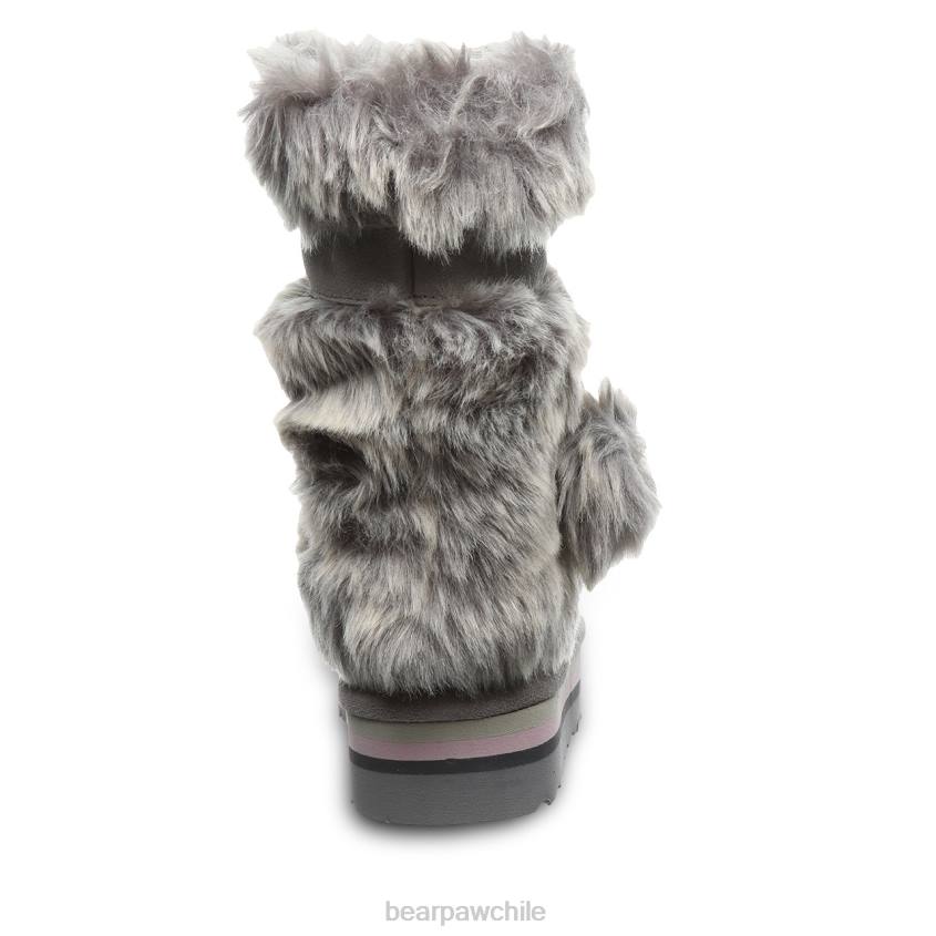 botas BEARPAW retro tama juvenil niebla gris niños PD28597