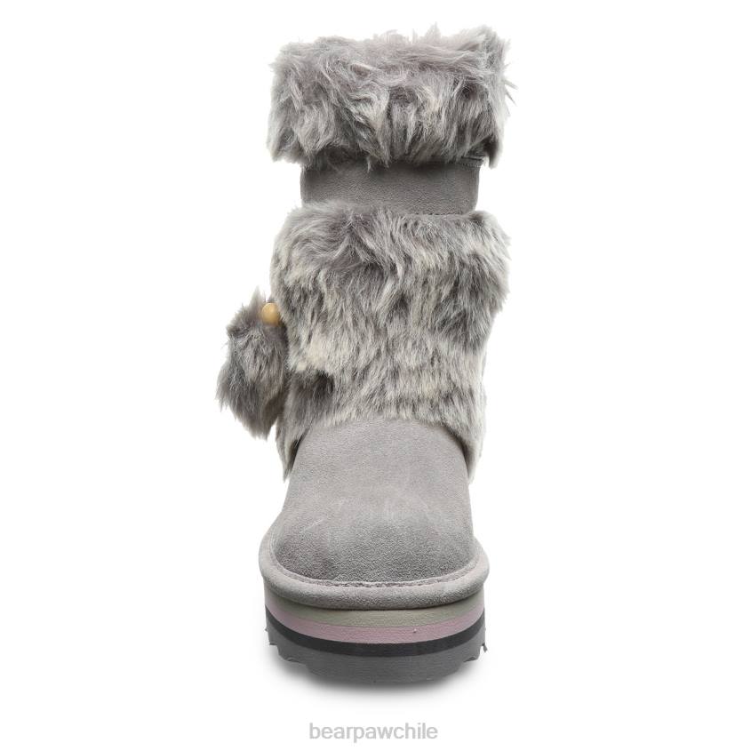 botas BEARPAW retro tama juvenil niebla gris niños PD28597