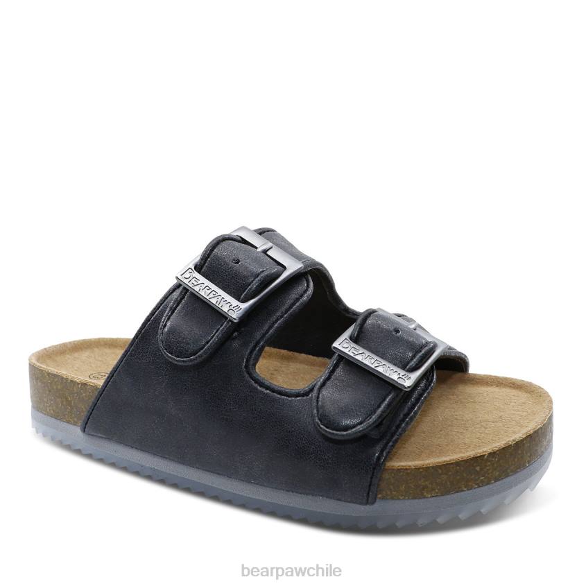 sandalias BEARPAW juventud de brooklyn negro niños PD28620