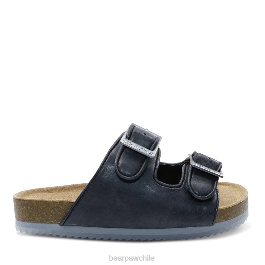 sandalias BEARPAW juventud de brooklyn negro niños PD28620