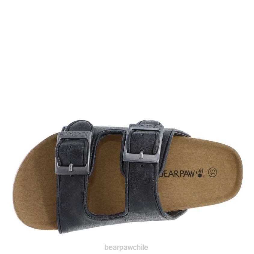 sandalias BEARPAW juventud de brooklyn negro niños PD28620