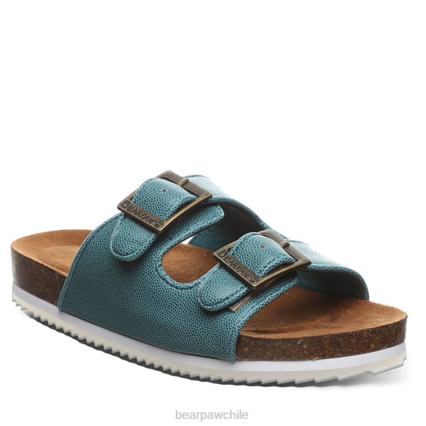sandalias BEARPAW juventud de brooklyn verde azulado niños PD28624