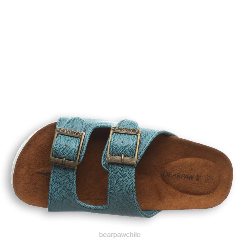 sandalias BEARPAW juventud de brooklyn verde azulado niños PD28624
