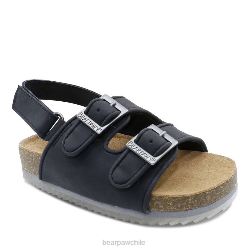 sandalias BEARPAW niño de brooklyn negro niños PD28621