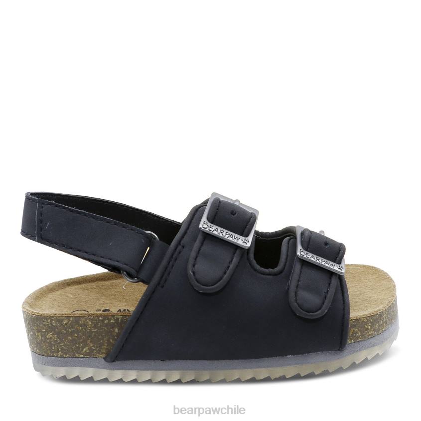 sandalias BEARPAW niño de brooklyn negro niños PD28621