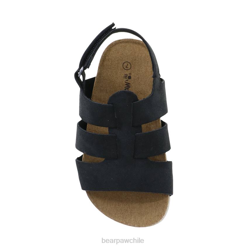 sandalias BEARPAW niño zaidee negro niños PD28623