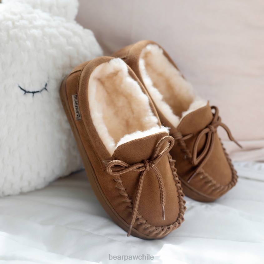 zapatillas BEARPAW moc ii juvenil nuez dura niños PD28611